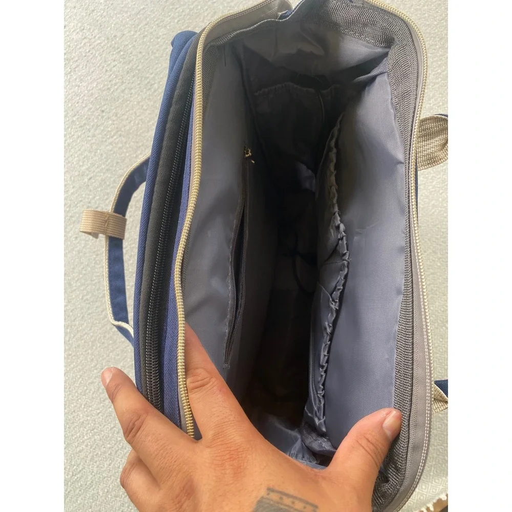 Land Backpack Unisex Large‎ Navy Blue Traveling Share Diaper Bag Canvas Multi